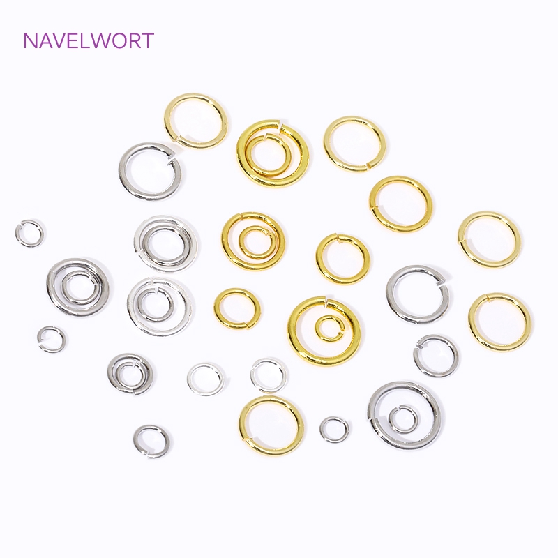 Jewelry Making Jump Rings - 14K/18K Gold Plated Split Ring Open