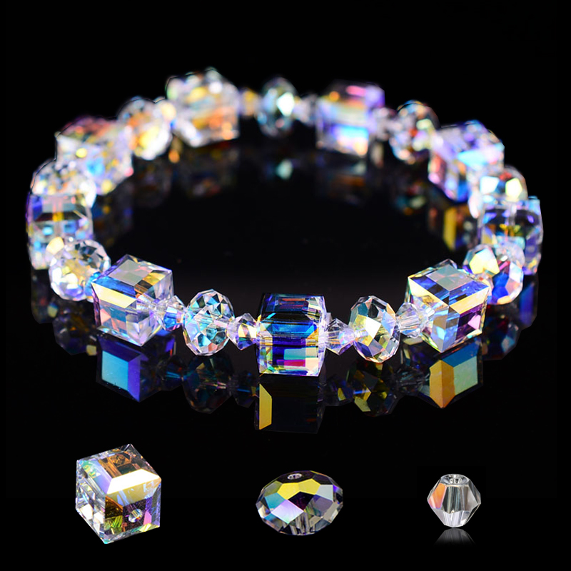 Jewelry Making Glasses - 180-250 Chiếc 4/6/8/10MM AB Màu Hạt