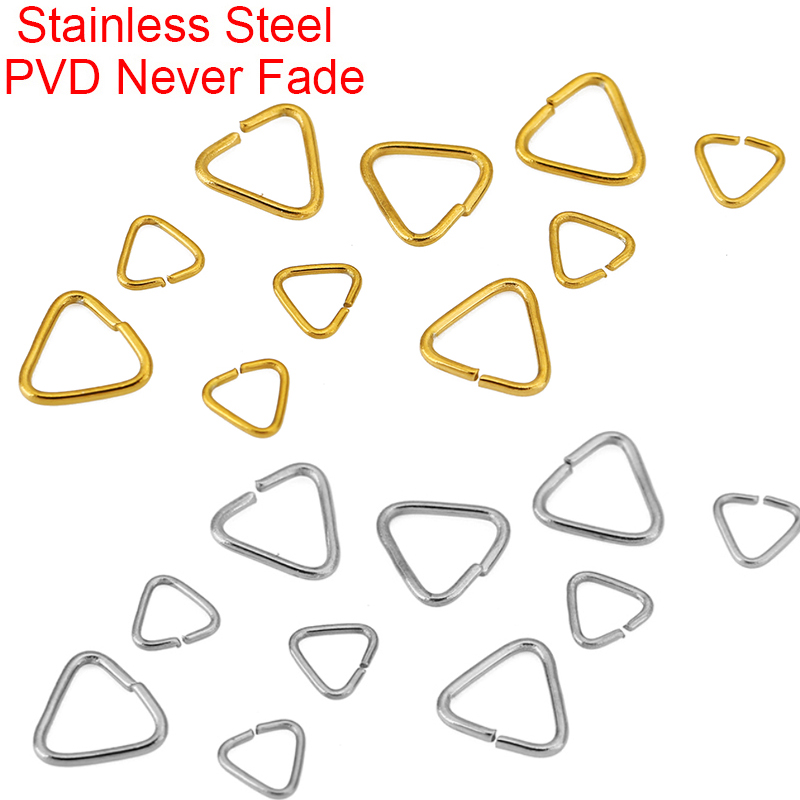Jewelry Making Jump Rings - 50pcs 5mm 8mm Stainless Steel Triangle