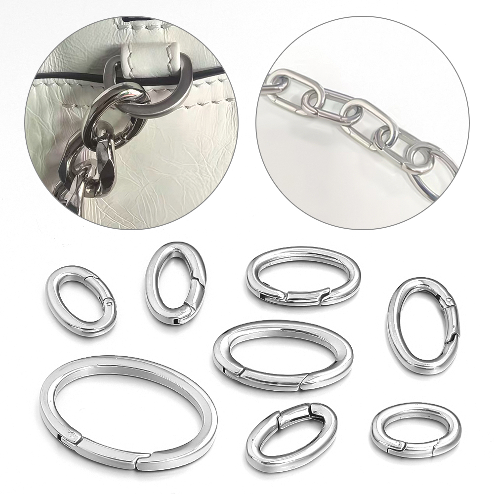 1pc Stainless Steel Spring Cla - đánh giá và giá Jewelry Making Rings