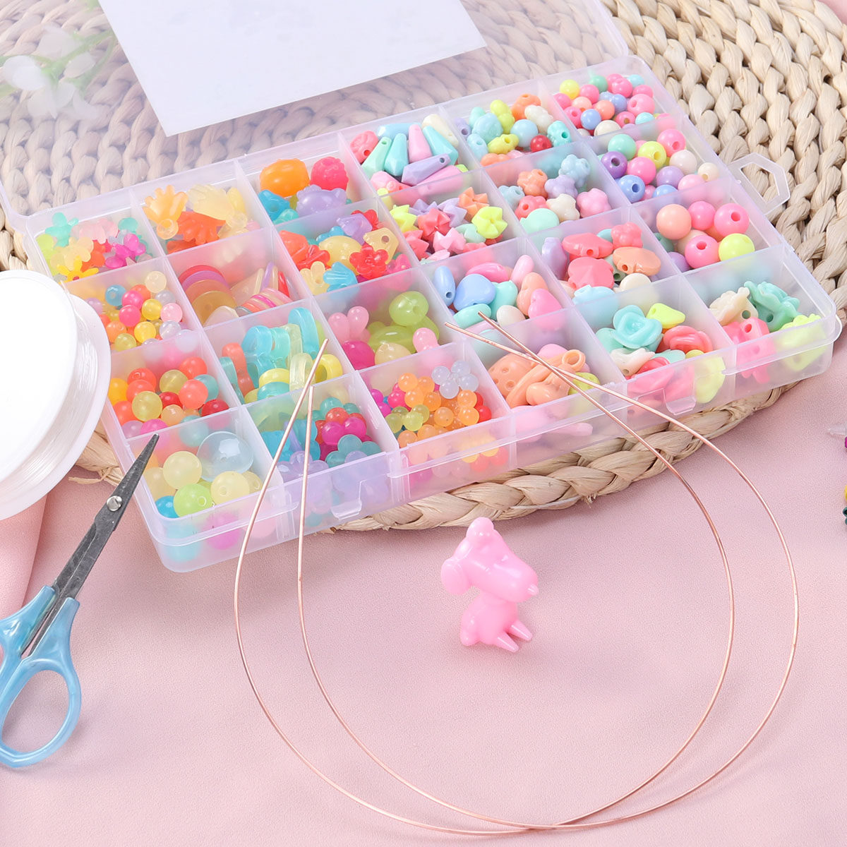 520Pcs DIY Beads Set for Jewel - đánh giá và giá Jewelry Making Kit For Kids