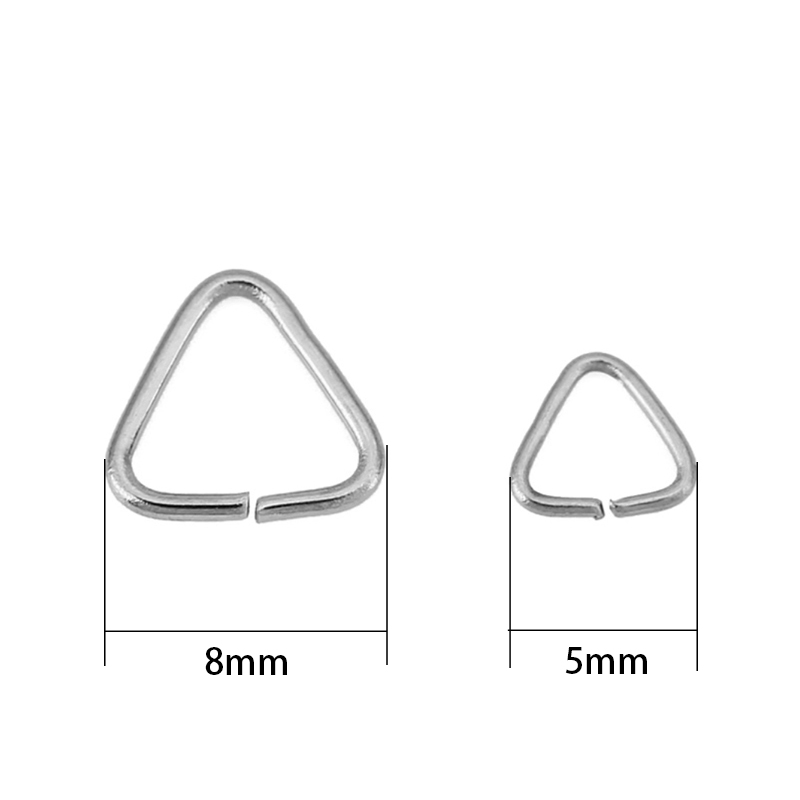 50pcs 5mm 8mm Stainless Steel  - đánh giá và giá Jewelry Making Jump Rings