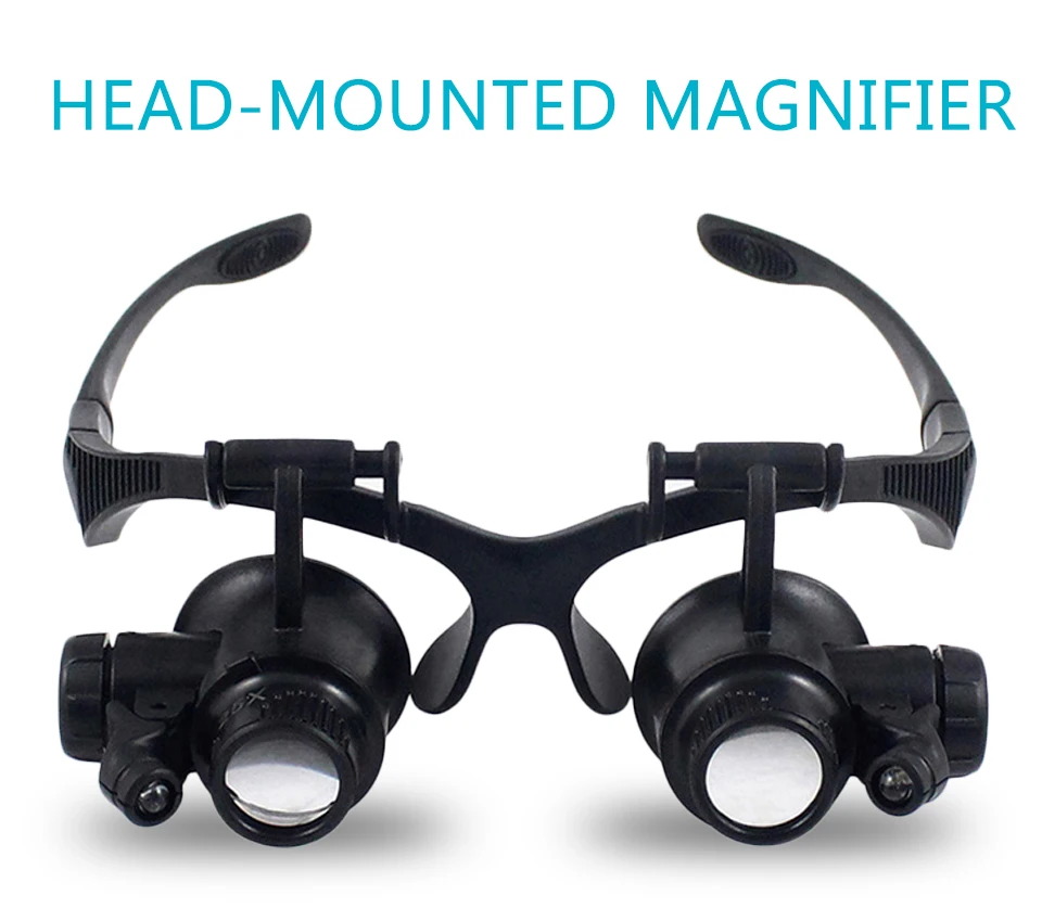Mới Đầu Đèn LED Kính Phóng Đại - đánh giá và giá Jewelry Making Glasses