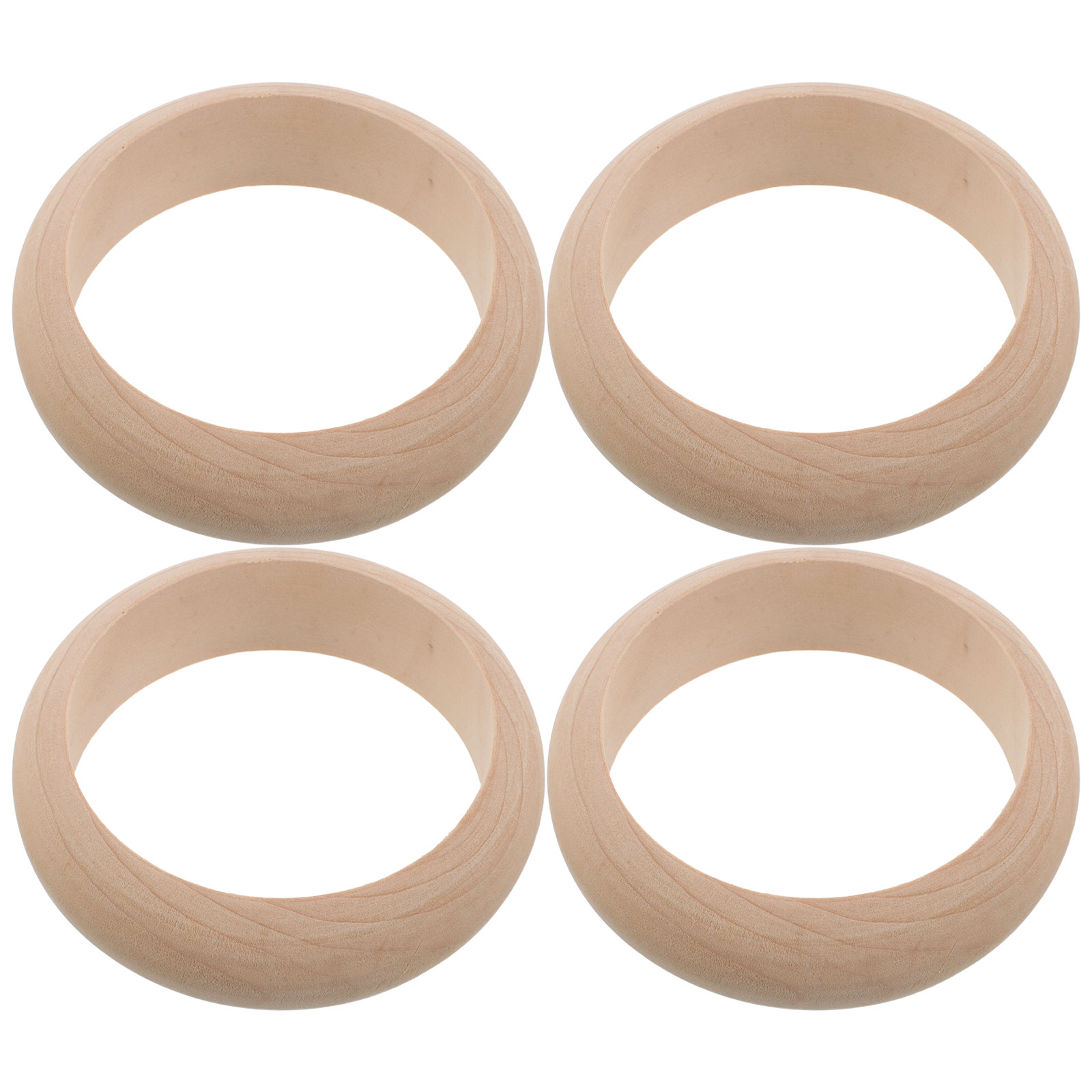 4Pcs Natural Wooden Bangles Bl - đánh giá và giá Jewelry Making Rings