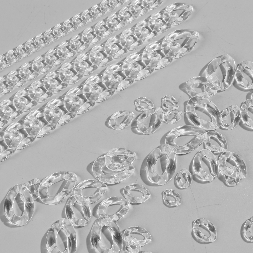 Transparent Acrylic Cuban Link - đánh giá và giá Jewelry Making Glasses