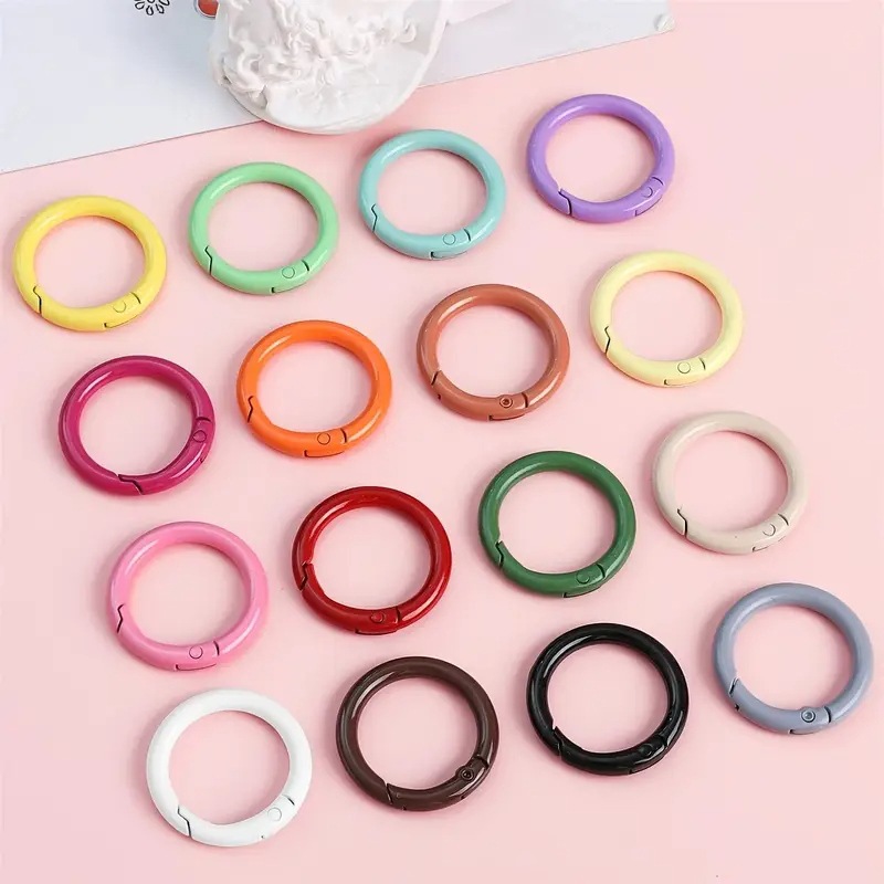 10PCS 23.5mm Metal Spring O Ri - đánh giá và giá Jewelry Making Rings