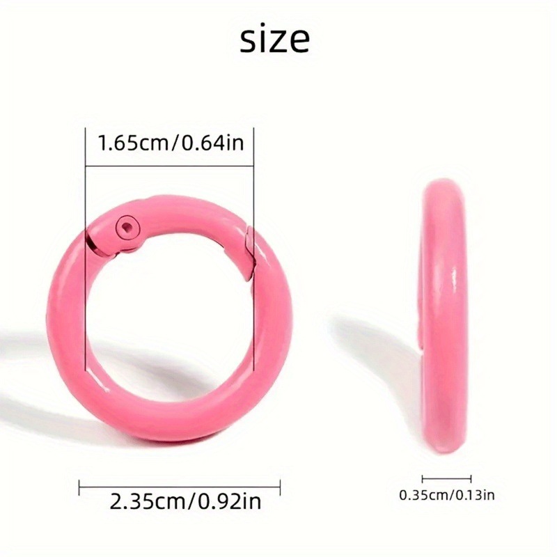 10PCS 23.5mm Metal Spring O Ri - đánh giá và giá Jewelry Making Rings