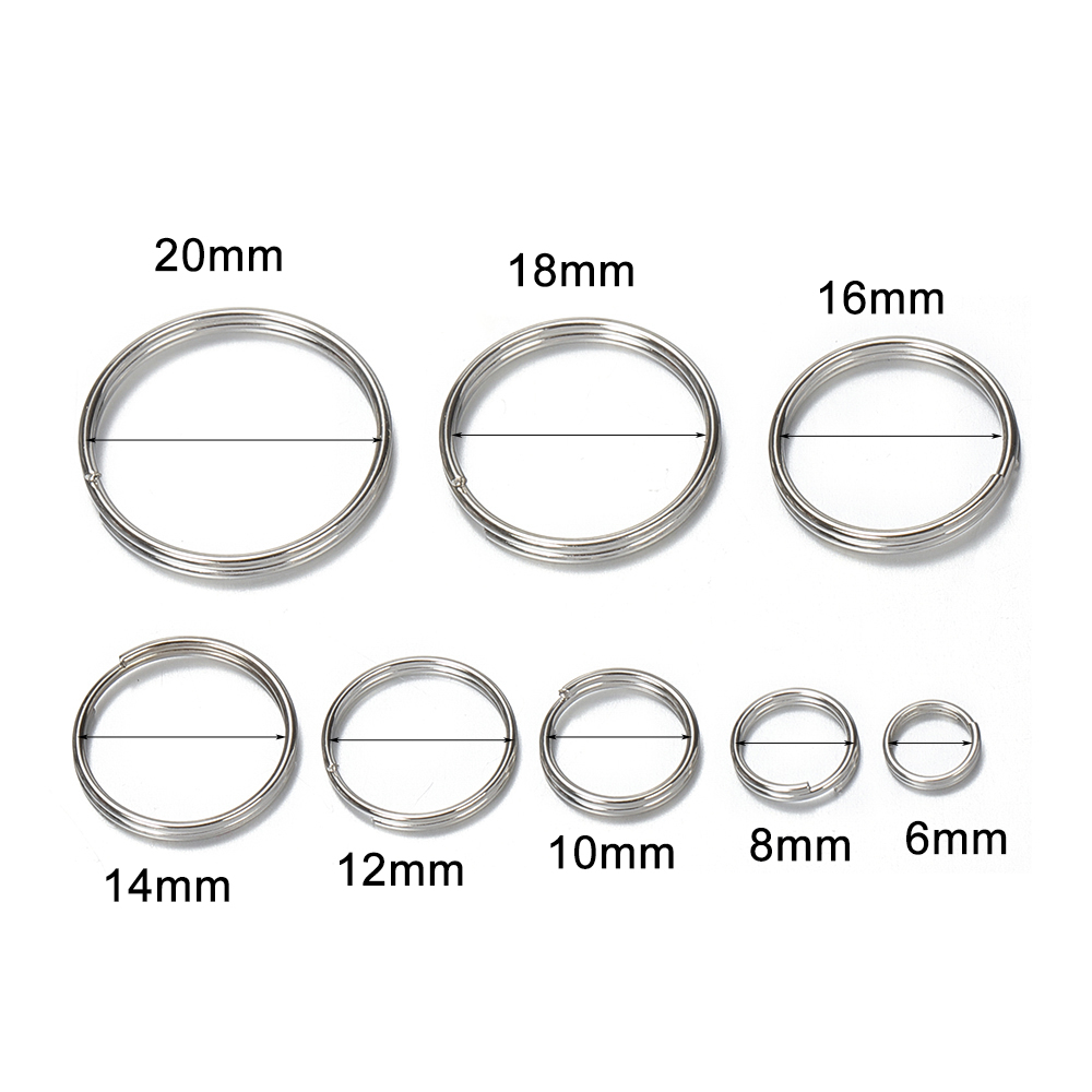 50pcs 6/8/10/12/14/16/18/20mm  - đánh giá và giá Jewelry Making Jump Rings