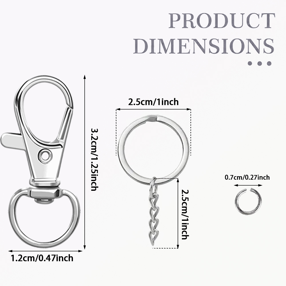 15/30 Set Swivel Lobster Clasp - đánh giá và giá Jewelry Making Jump Rings