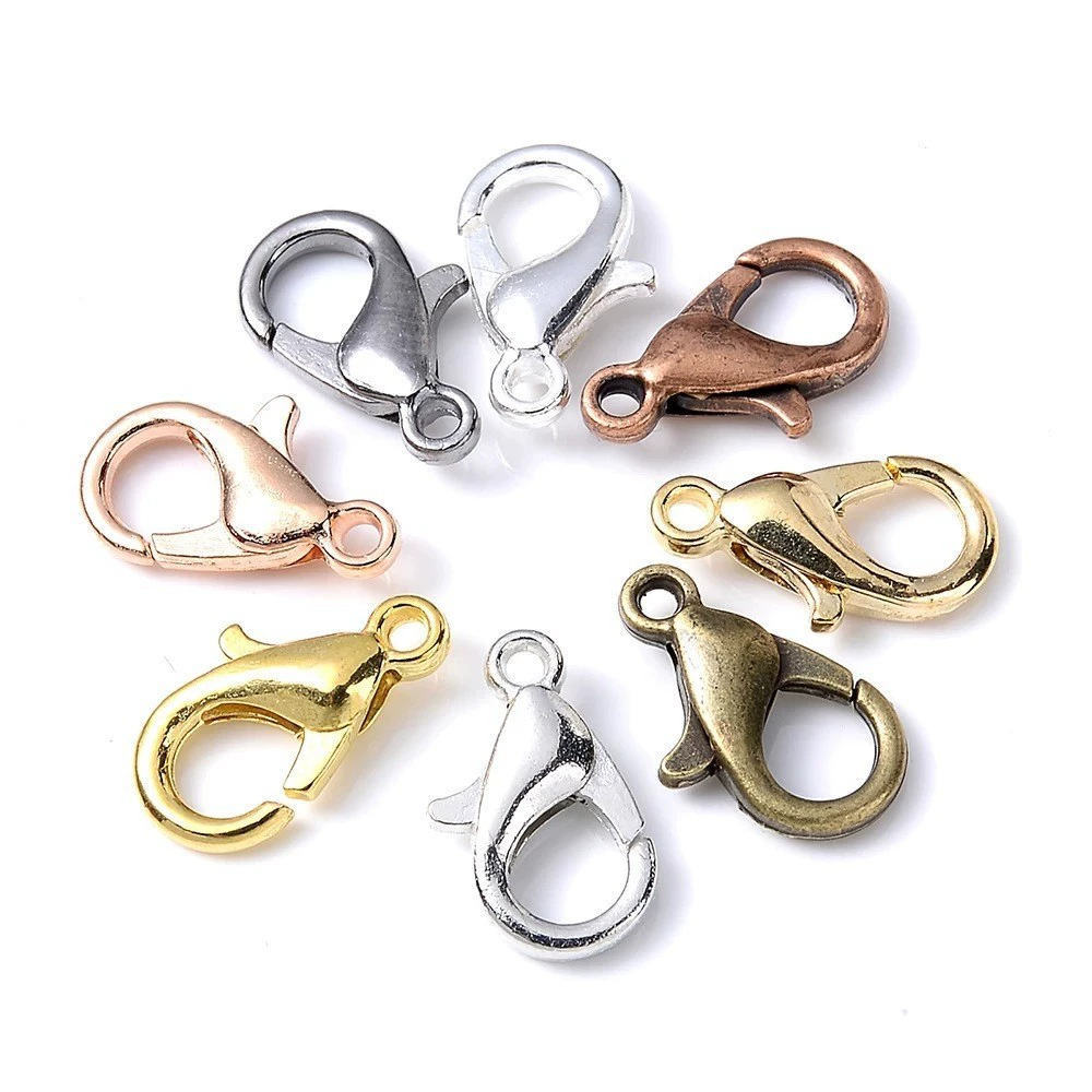 100pcs 9 12 14mm Zinc Alloy Lo - đánh giá và giá Jewelry Making School