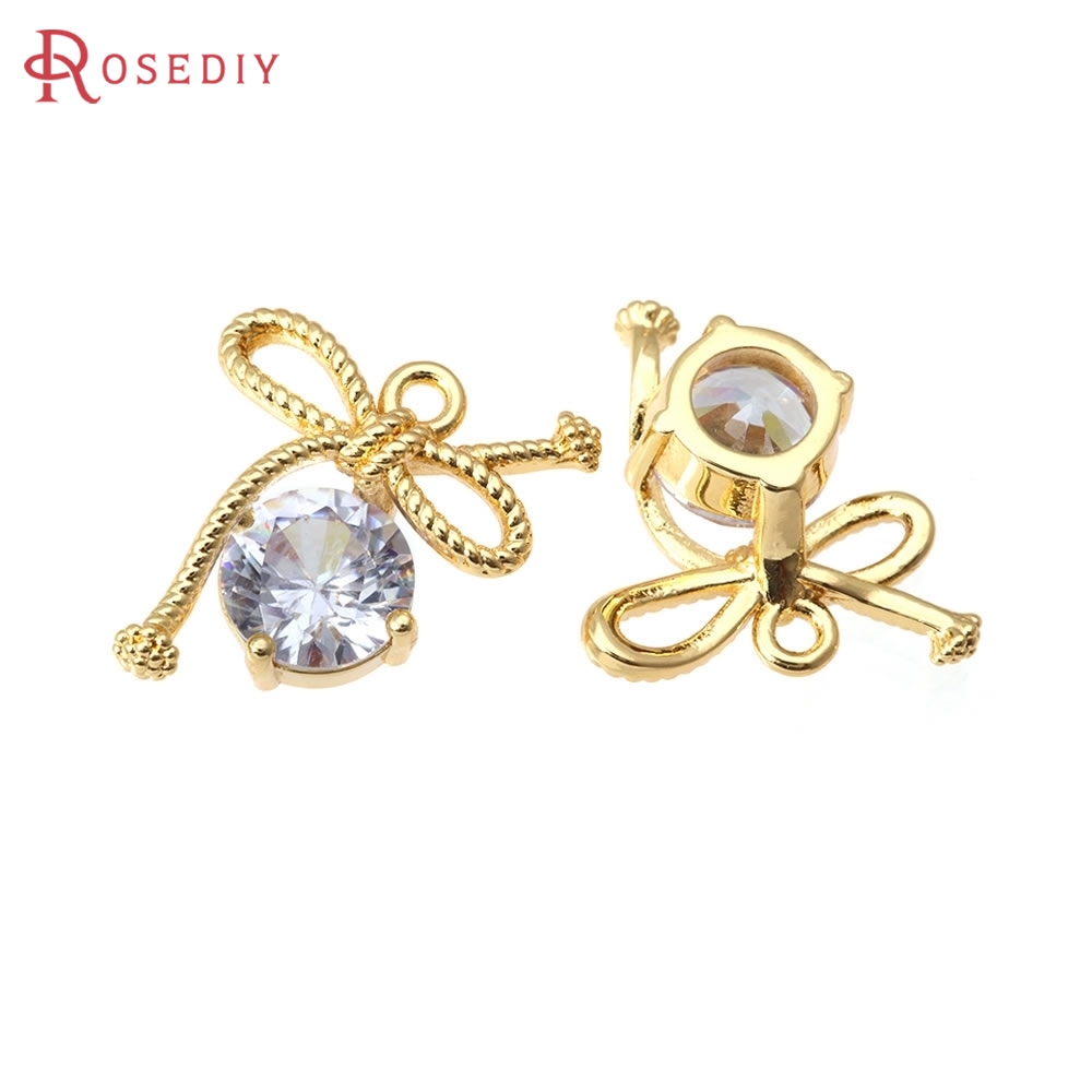 18K Gold Color Brass and Zirco - đánh giá và giá Jewelry Making Knots