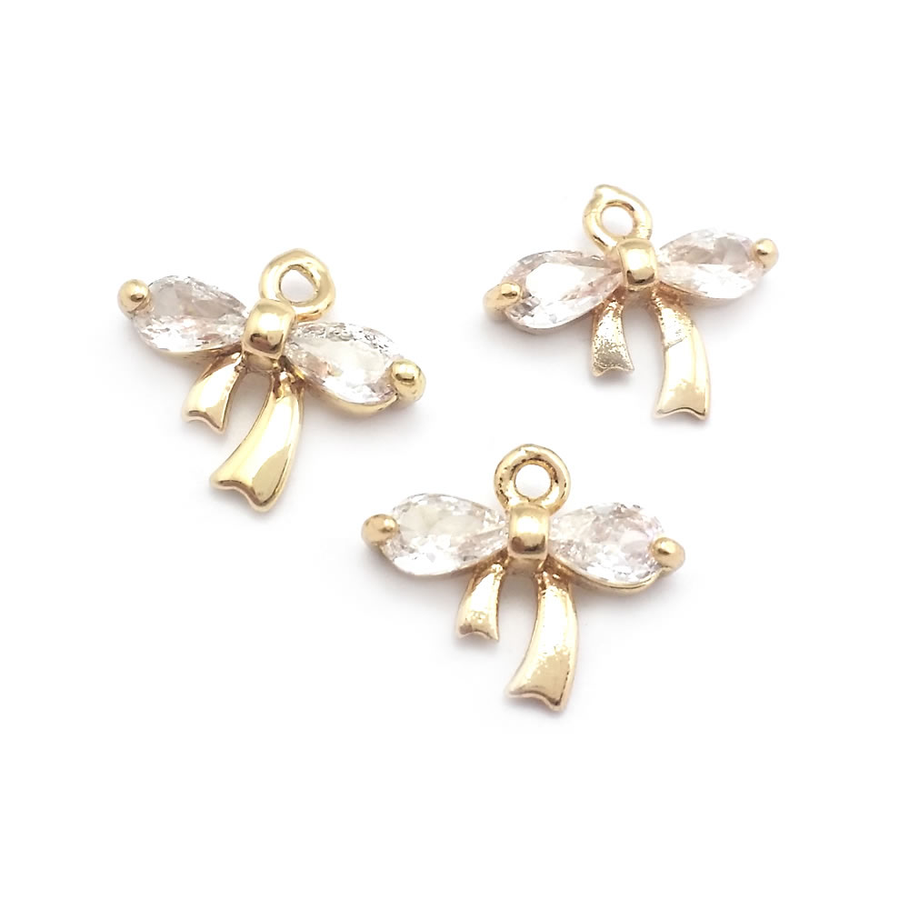 18K Gold Color Brass and Zirco - đánh giá và giá Jewelry Making Knots