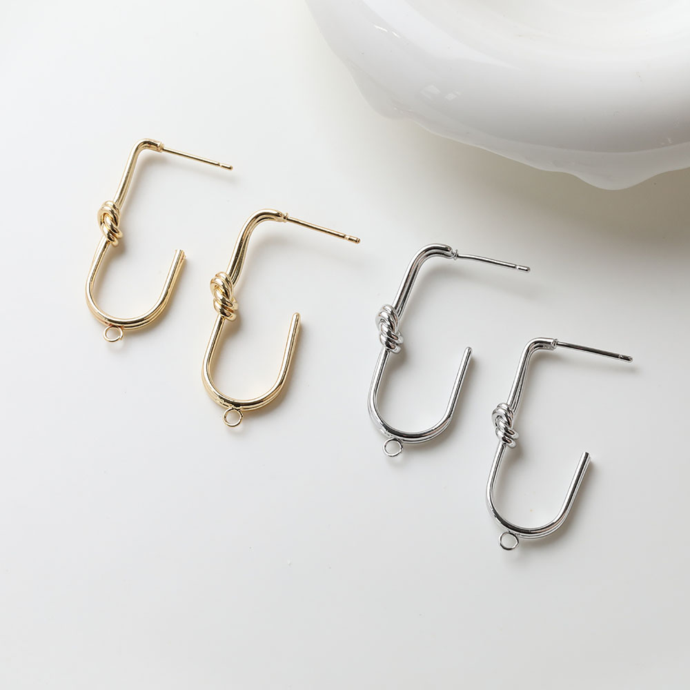 2PCS Dainty U-shaped Knotted E - đánh giá và giá Jewelry Making Knots