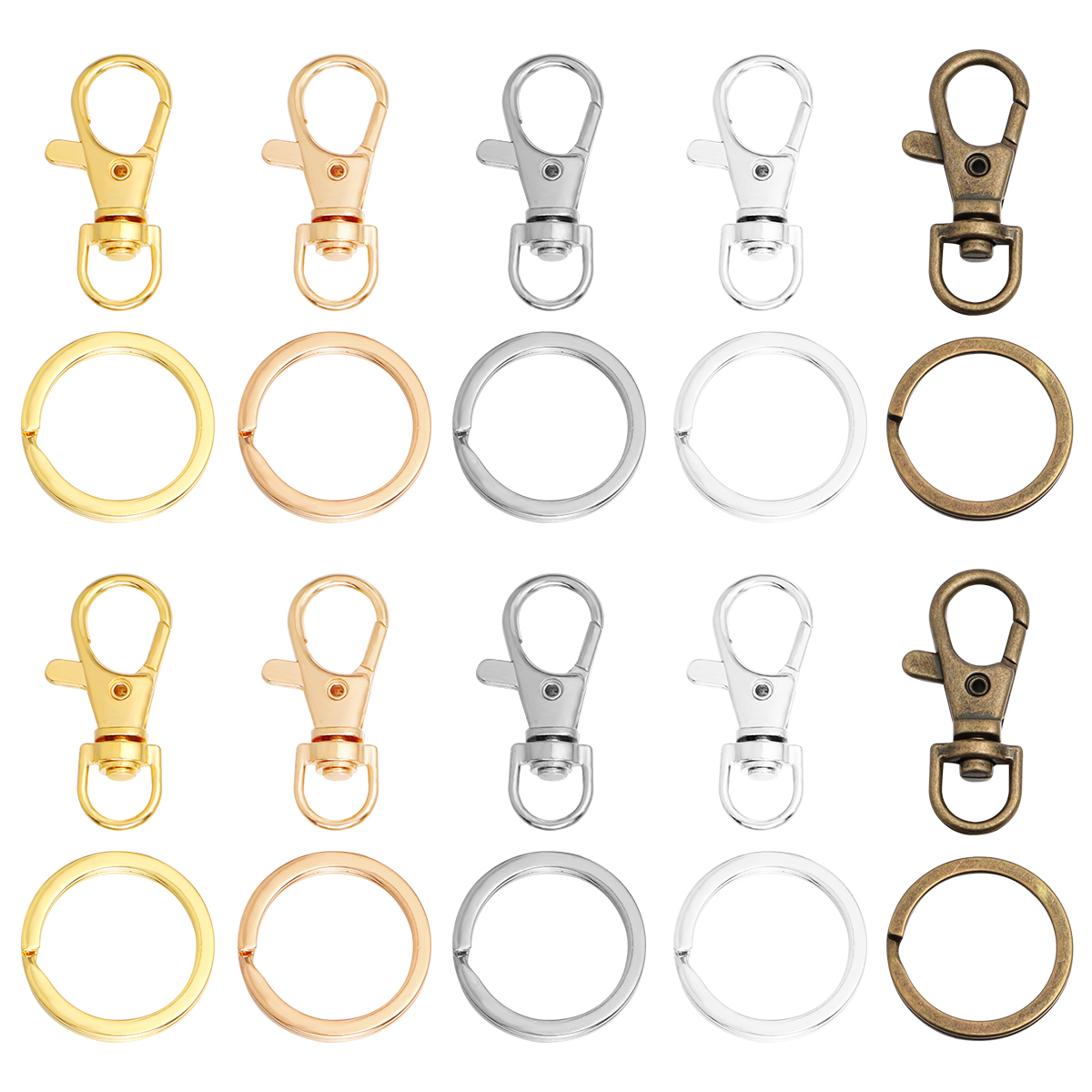 10Sets Alloy Swivel Lobster Cl - đánh giá và giá Jewelry Making Rings