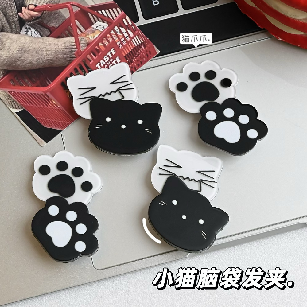 Kawaii Y2K Cat Hair Pins Black - đánh giá và giá Jewelry Making For Kids