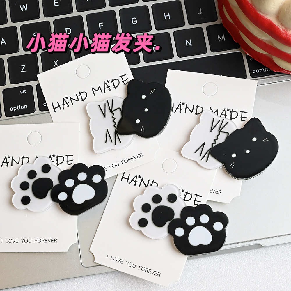 Kawaii Y2K Cat Hair Pins Black - đánh giá và giá Jewelry Making For Kids